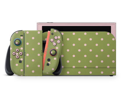 Strawberry Matcha Spots Nintendo Switch 2 Skin