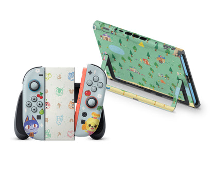 Animal Crossing New Horizon Pattern Nintendo Switch 2 Skin