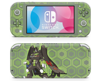 Lux Skins Nintendo Switch Lite Zygarde Minimalist Pokemon Z-A Full Set Skins - Pop culture Pokemon Skin