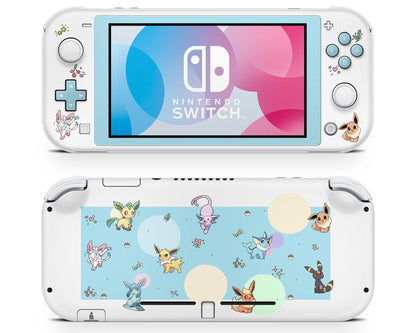 Lux Skins Nintendo Switch Lite Everspark Eeveelution Full Set Skins - Pop culture Pokemon Skin