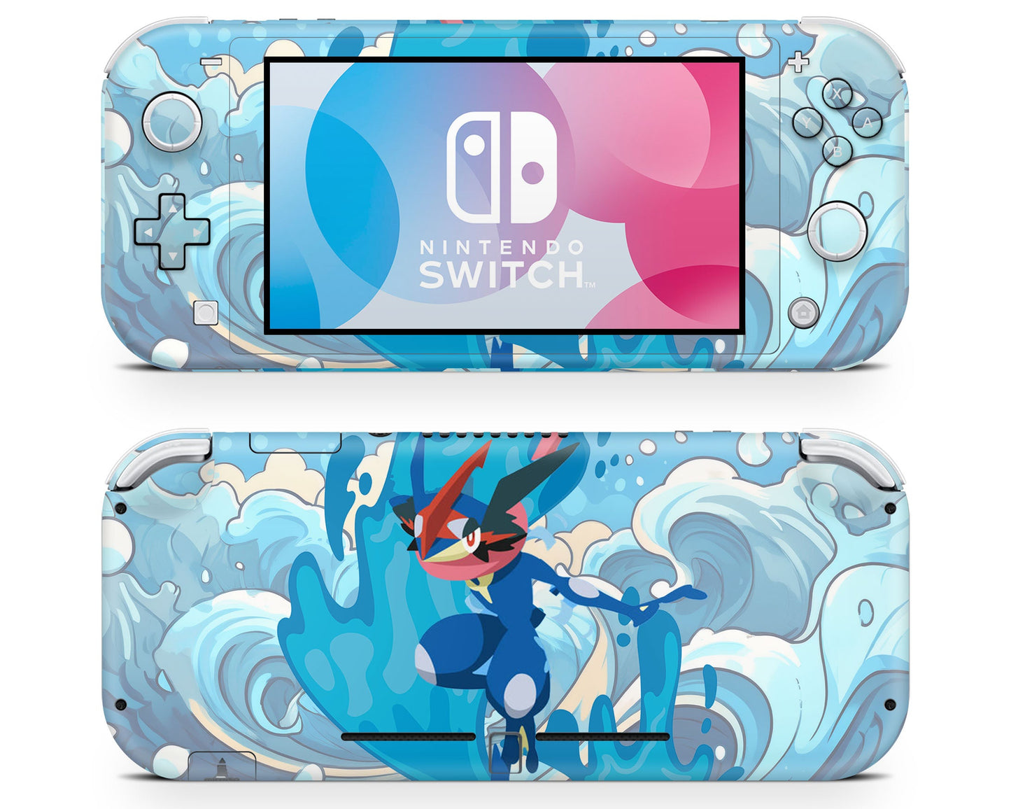 Lux Skins Nintendo Switch Lite Pokemon Greninja Full Set Skins - Pop culture Pokemon Skin
