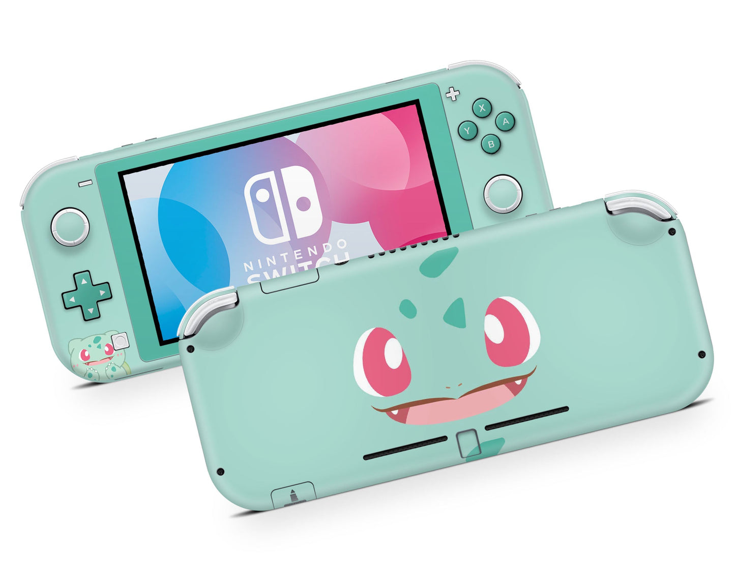 Lux Skins Nintendo Switch Lite Pokemon Bulbasaur Full Set +Tempered Glass Skins - Pop culture Pokemon Skin