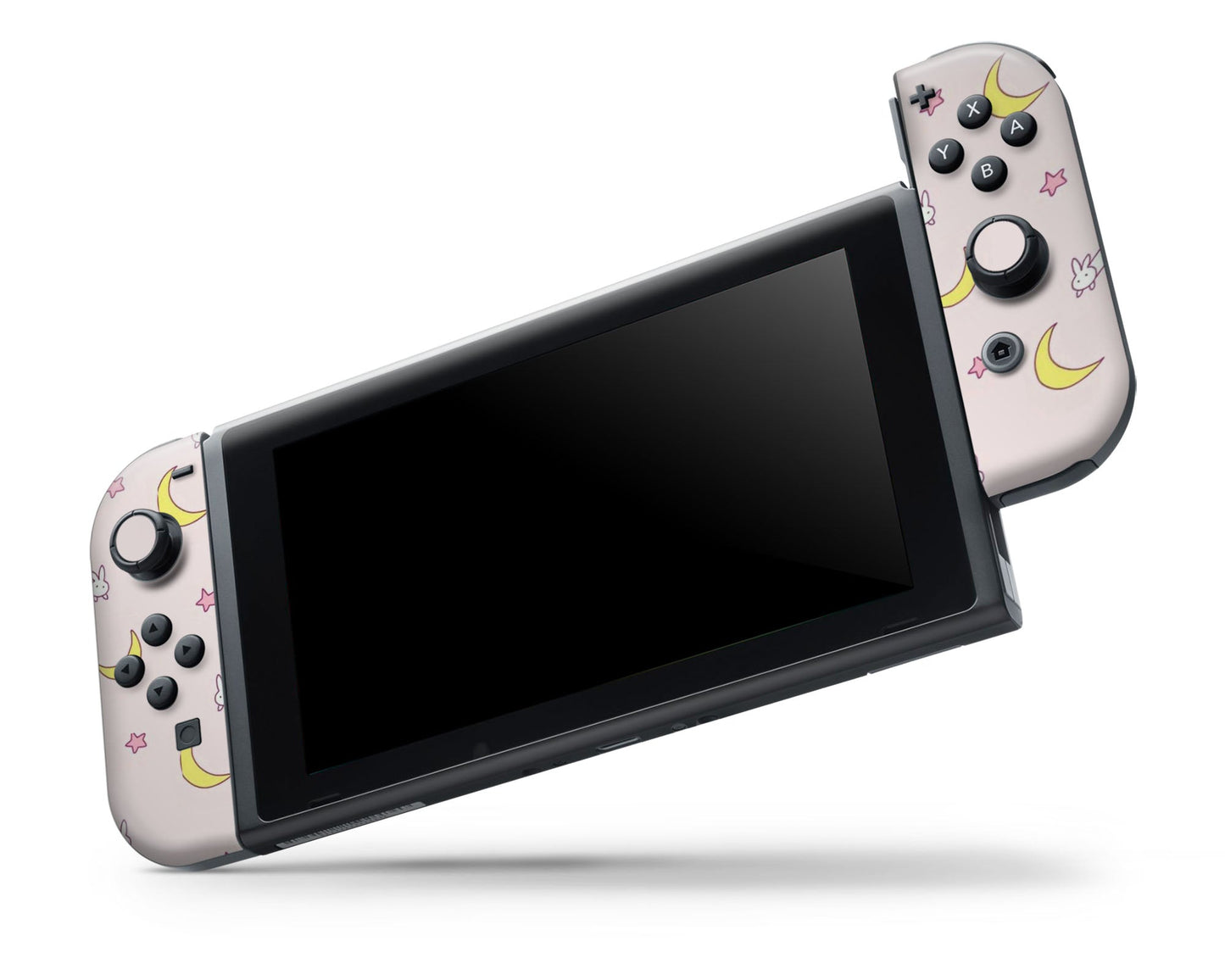 Lux Skins Nintendo Switch OLED Sailor Moon Kawaii Hearts Full Set +Tempered Glass Skins - Pop culture Sailor Moon Skin