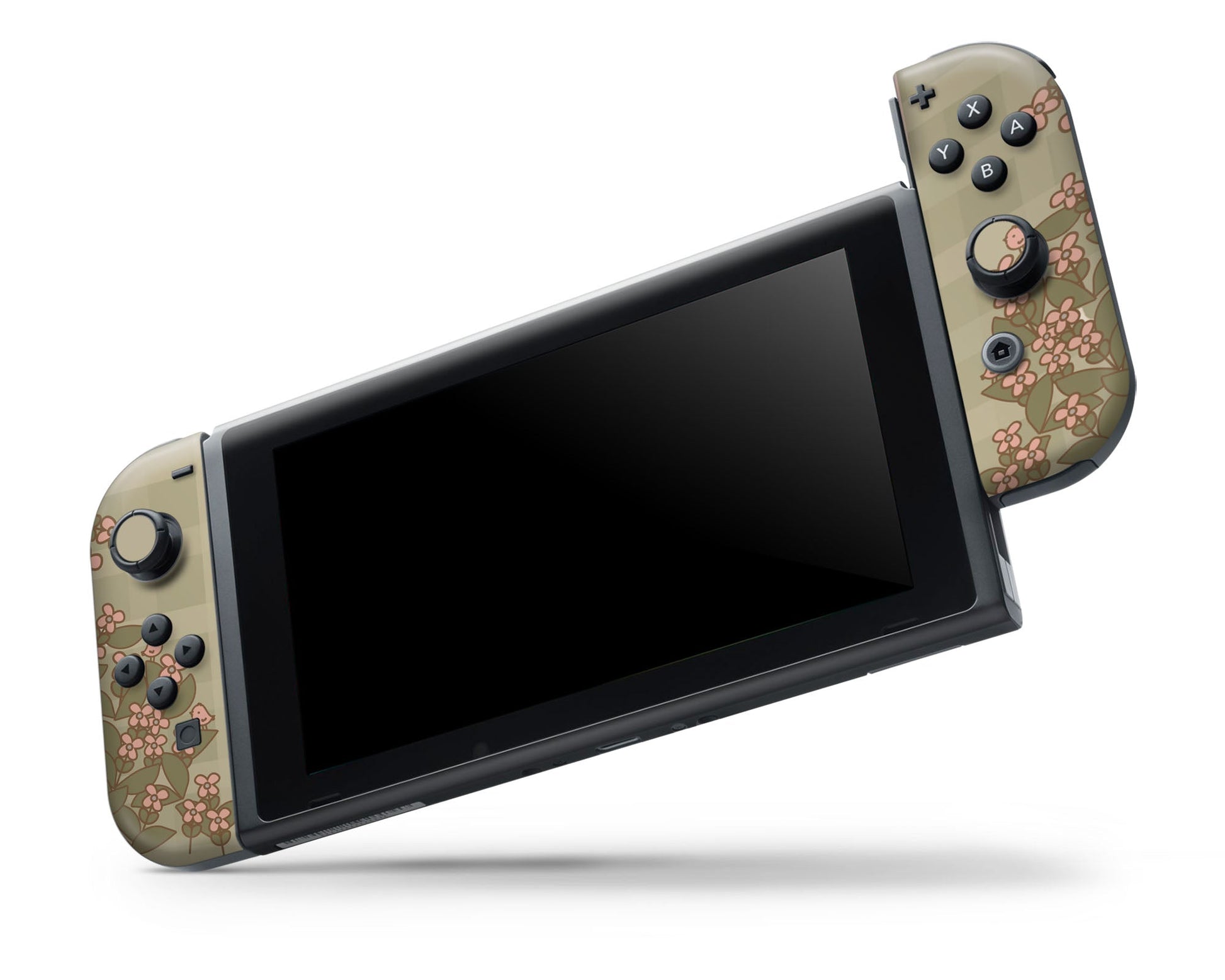 Lux Skins Nintendo Switch OLED Cottage Core Car Full Set +Tempered Glass Skins - Art Animals Skin
