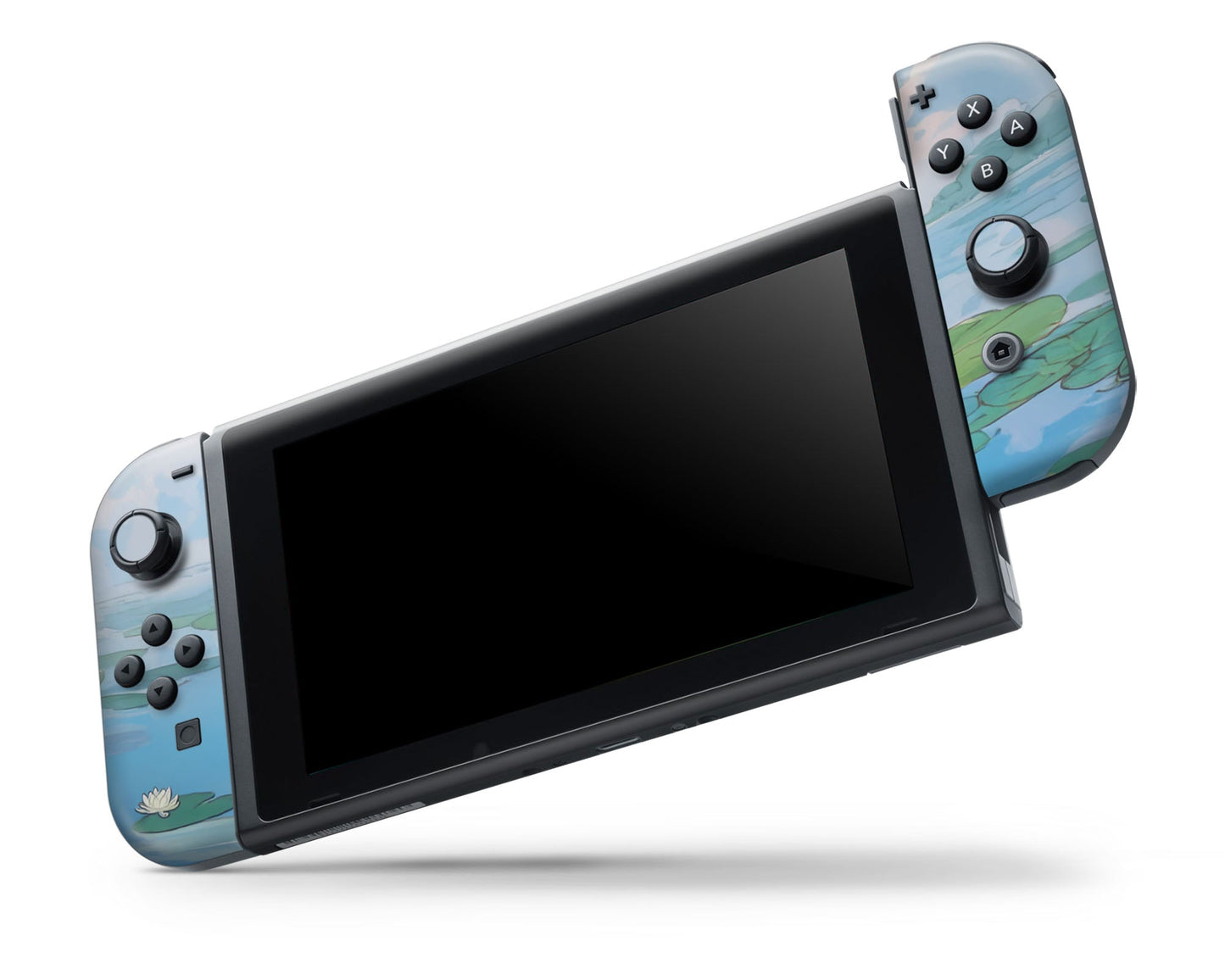 Cute Lily Pad Frog Nintendo Switch OLED Skin