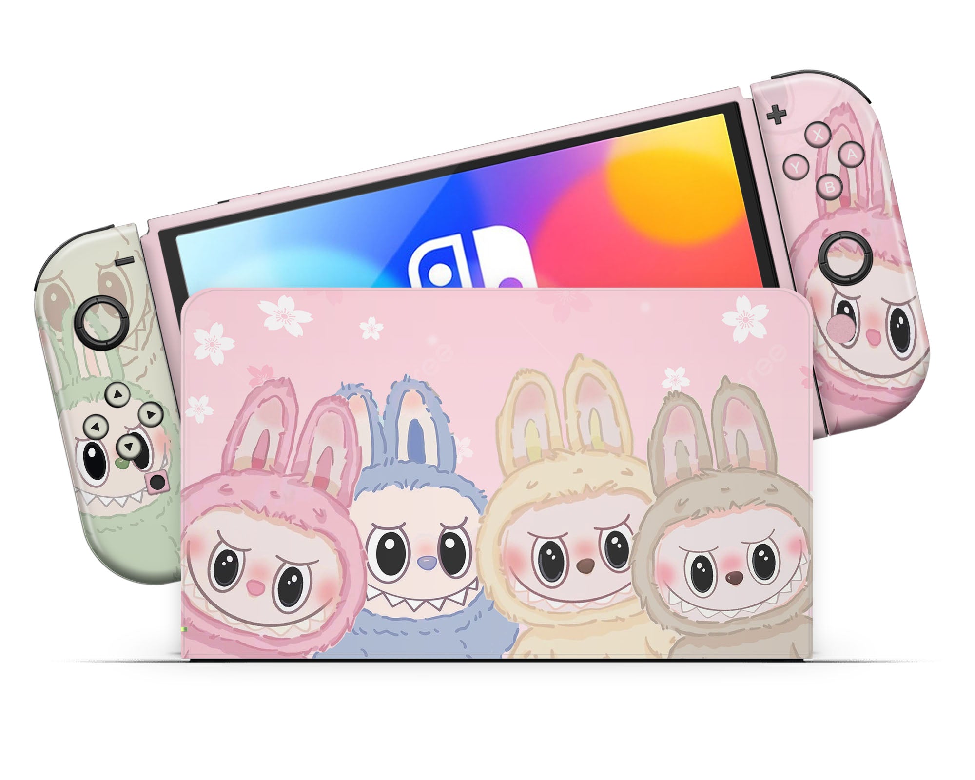 Cute Labubu Nintendo Switch OLED Skin – Lux Skins Official