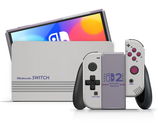 Lux Skins Nintendo Switch OLED Retro Game Boy Full Set Skins - Pop culture Retro Skin