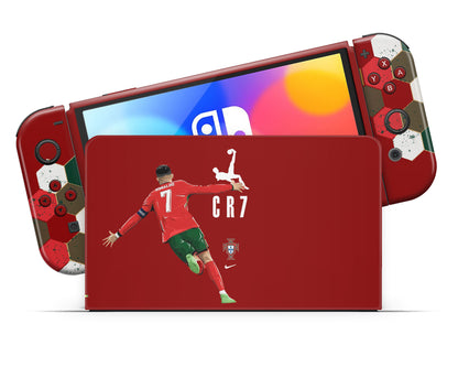 Cristiano Ronaldo Nintendo Switch OLED Skin