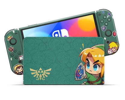 Chibi Zelda Nintendo Switch OLED Skin