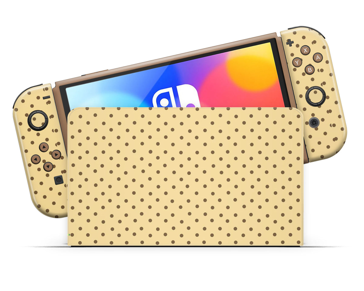 Brown Spots Pattern Nintendo Switch OLED Skin