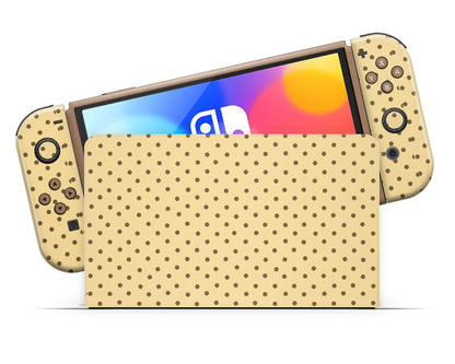 Brown Spots Pattern Nintendo Switch OLED Skin