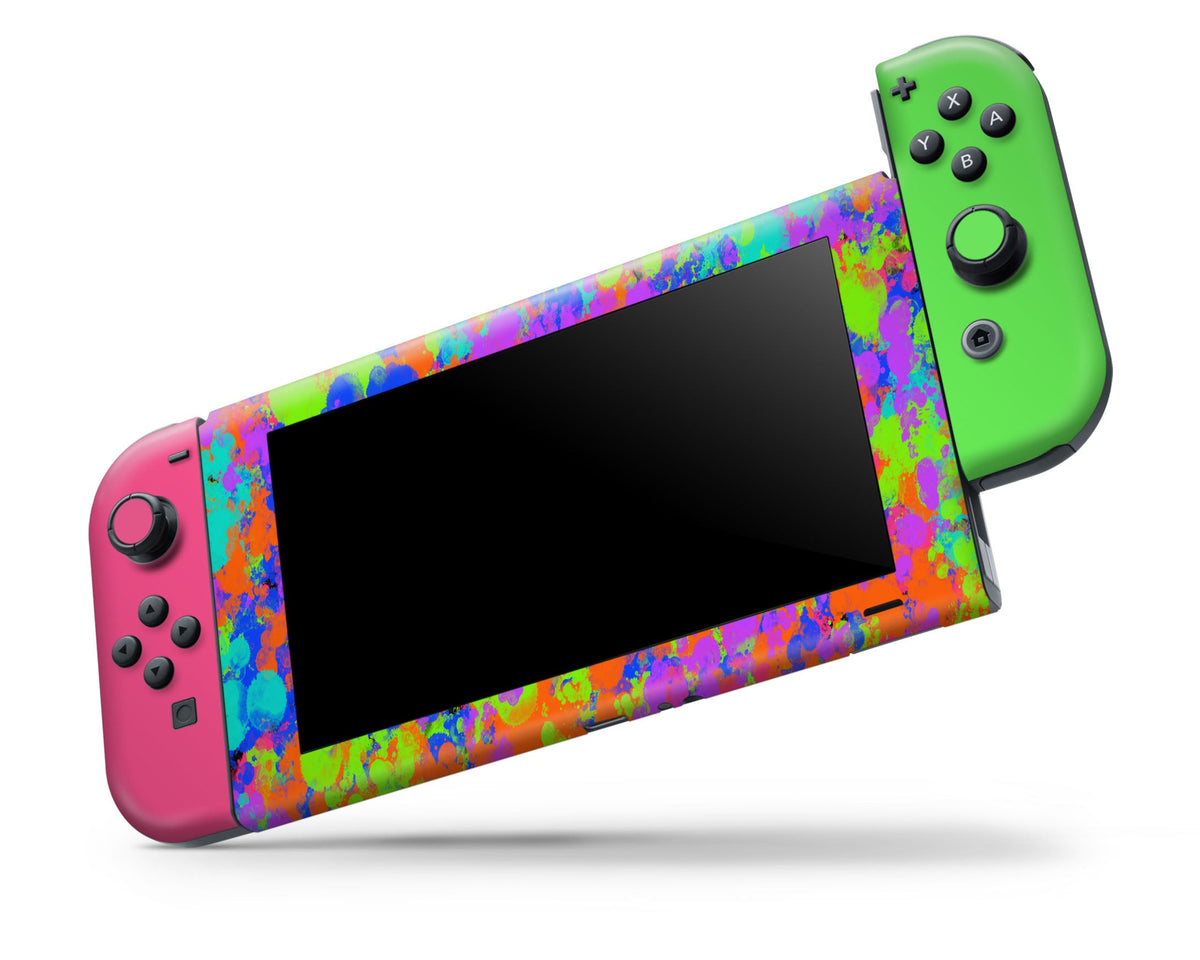 Switch Splatoon Color Splatoon Pink Green Nintendo Switch Skin – Lux Skins Official