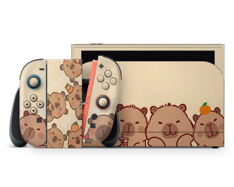 Cute Capybara Nintendo Switch 2 Skin – Lux Skins Official