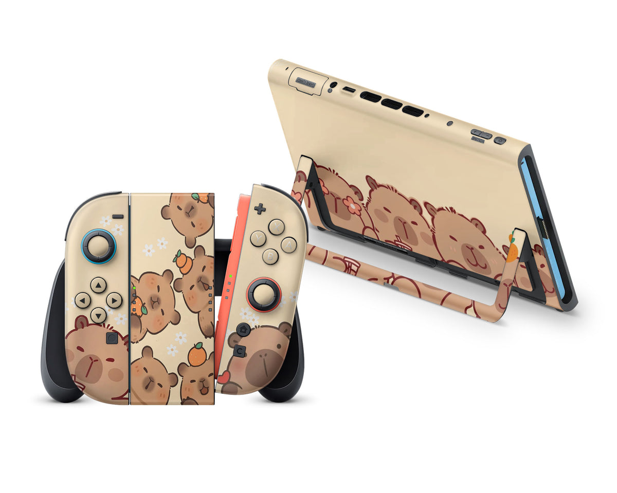 Cute Capybara Nintendo Switch 2 Skin – Lux Skins Official