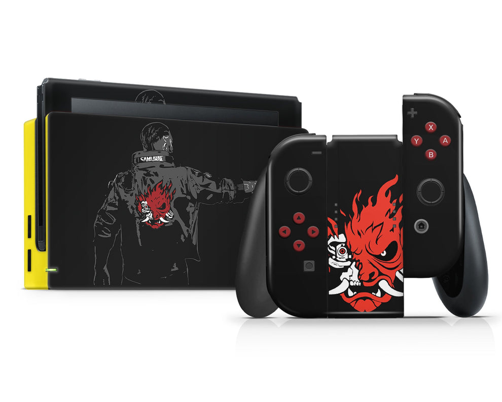 Cyberpunk 2077 Samurai Jacket Nintendo Switch Skin – Lux Skins Official