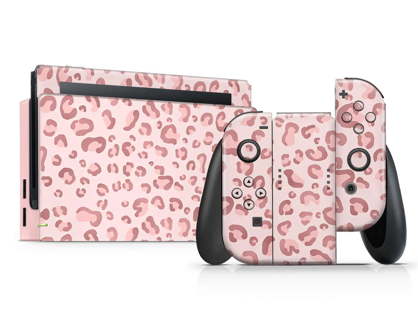 Lux Skins Nintendo Switch Pink Leopard Full Set Skins - Pattern  Skin