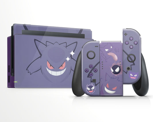 Lux Skins Nintendo Switch Gengar Ghost Full Set Skins - Pop culture Pika Skin