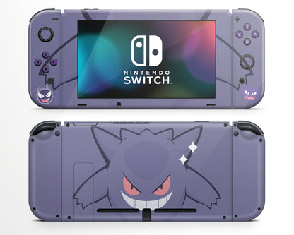 Lux Skins Nintendo Switch Gengar Ghost Joycons Only Skins - Pop culture Pika Skin