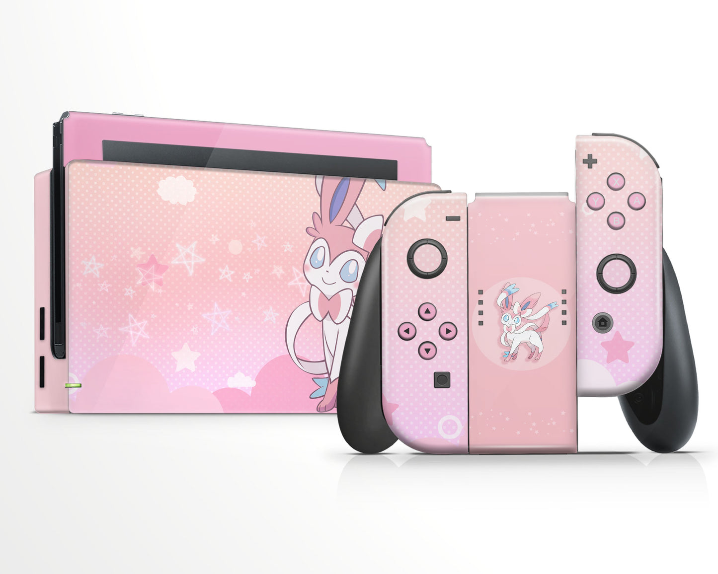 Lux Skins Nintendo Switch Fairy Sylveon Full Set Skins - Pop culture Pika Skin