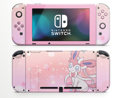 Lux Skins Nintendo Switch Fairy Sylveon Joycons Only Skins - Pop culture Pika Skin