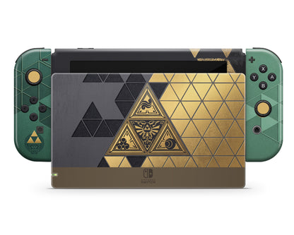 Lux Skins Nintendo Switch Zelda Limited Edition Inspired Full Set +Tempered Glass Skins - Pop culture Zelda Skin