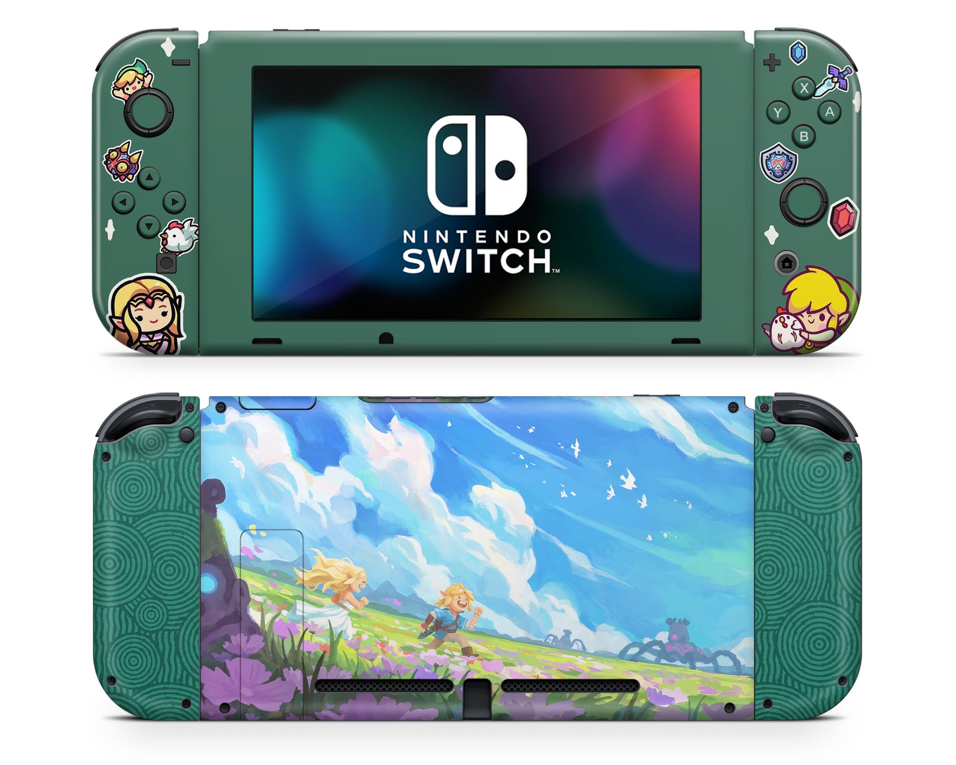Lux Skins Nintendo Switch Chibi Zelda Joycons Only Skins - Pop culture Zelda Skin