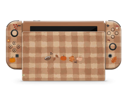 Lux Skins Nintendo Switch Sweater Weather Full Set +Tempered Glass Skins - Art Artwork Skin
