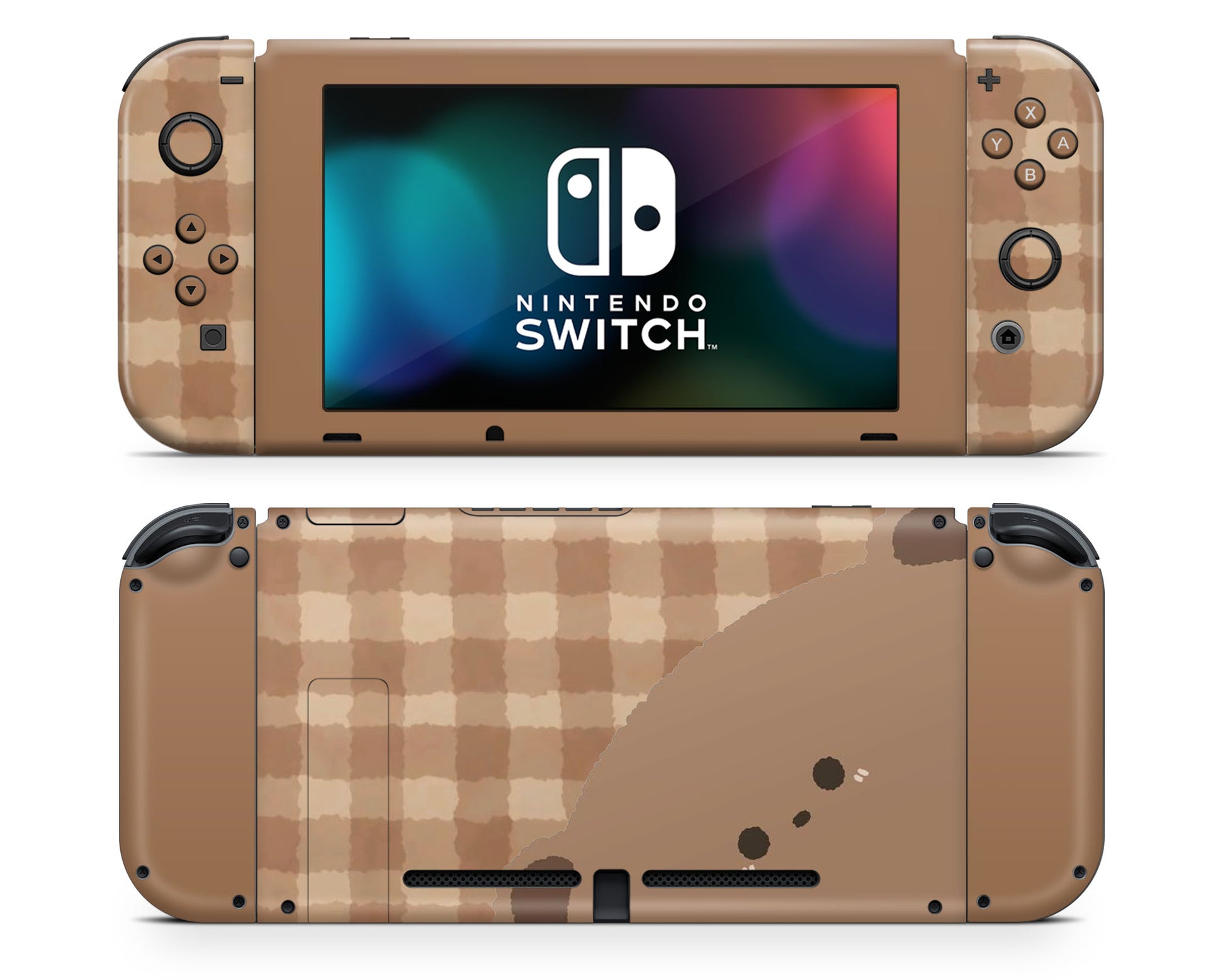 Lux Skins Nintendo Switch Cute Brown Bear Joycons Only Skins - Art Animals Skin