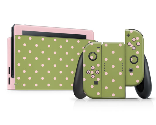 Lux Skins Nintendo Switch Strawberry Matcha Spots Full Set Skins - Pattern  Skin