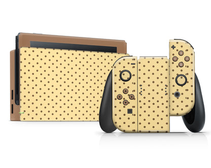 Lux Skins Nintendo Switch Brown Spots Pattern Full Set Skins - Pattern  Skin