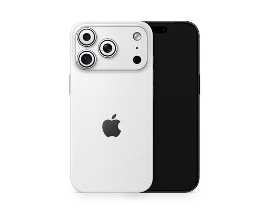 Lux Skins iPhone Avalanche White iPhone 18 Pro Skins - Solid Colours Pastel Series 18 Pro & Pro Max Skin