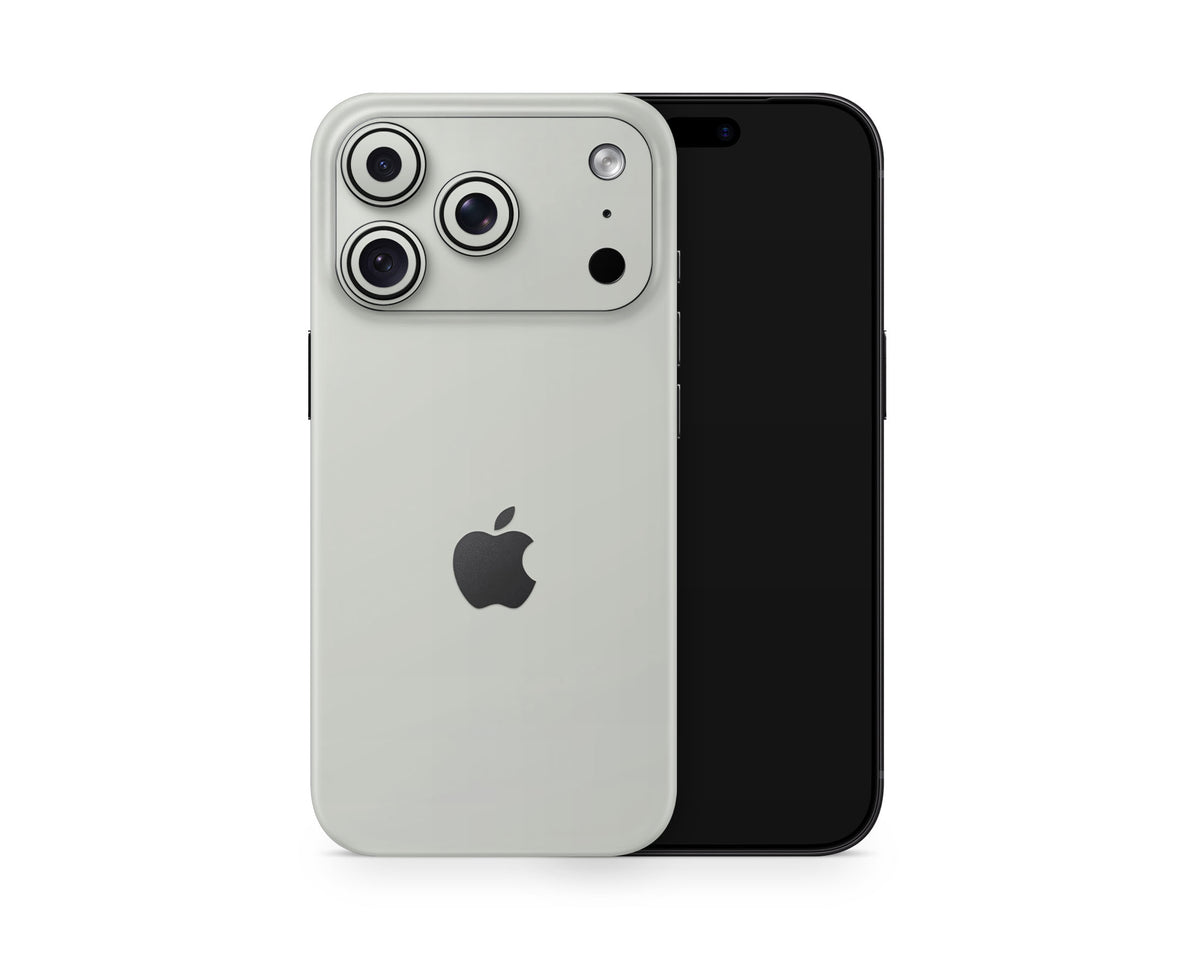 Lux Skins iPhone Stone Grey iPhone 18 Pro Skins - Solid Colours Natural Series 18 Pro & Pro Max Skin