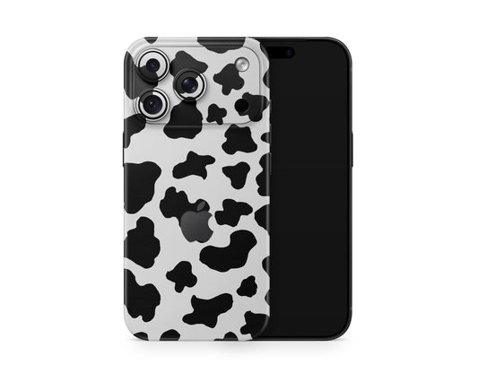 Lux Skins iPhone Cow Print iPhone 18 Pro Skins - Art Animals 18 Pro & Pro Max Skin