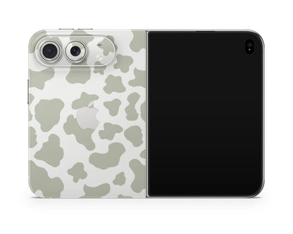 Lux Skins iPhone Sage Cow Print iPhone Duo Skins - Art Animals Duo Skin