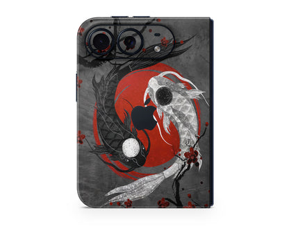 Lux Skins iPhone Yin Yang Rose Koi iPhone Duo Skins - Art Artwork Duo Skin