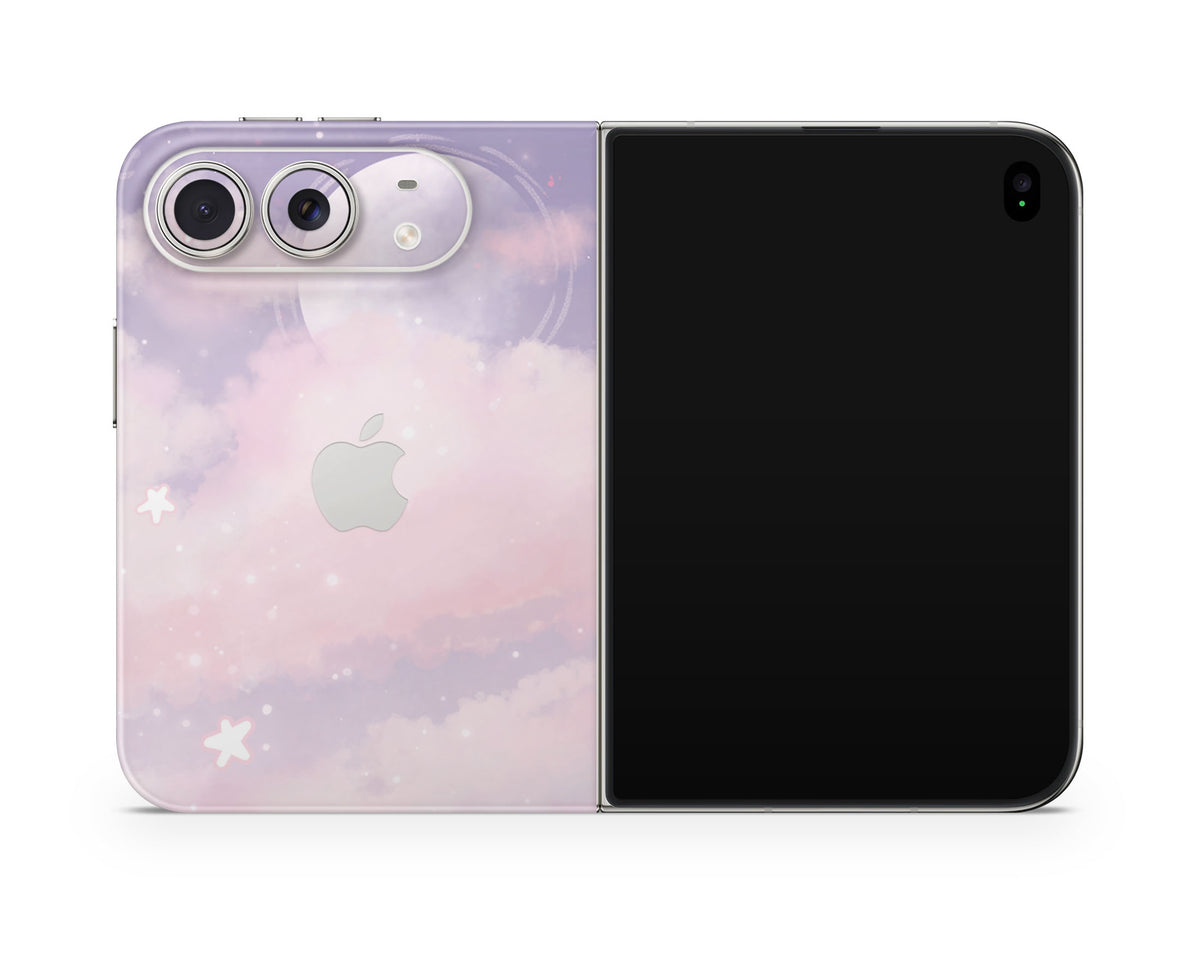 Lux Skins iPhone Purple Clouds iPhone Duo Skins - Clouds Cute Duo Skin