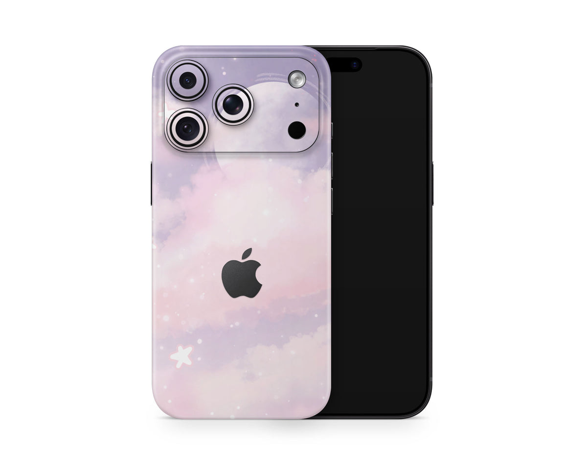 Lux Skins iPhone Purple Clouds iPhone 18 Pro Skins - Clouds Cute 18 Pro & Pro Max Skin