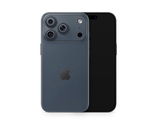 Lux Skins iPhone Blue Titanium PRO iPhone 18 Pro Skins - Solid Colours Apple Colour Series 18 Pro & Pro Max Skin