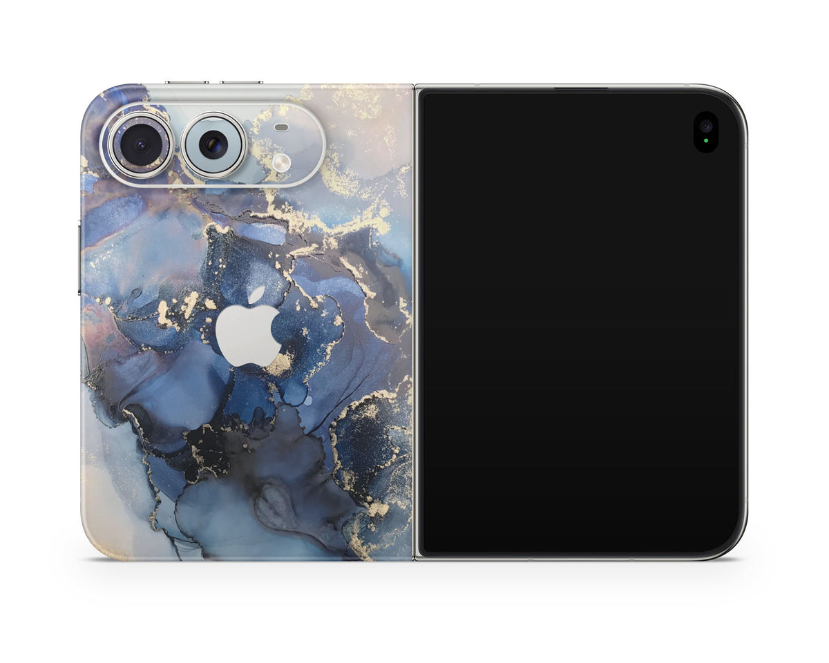 Lux Skins iPhone Ethereal Blue Gold Marble iPhone Duo Skins - Pattern Marble Duo Skin