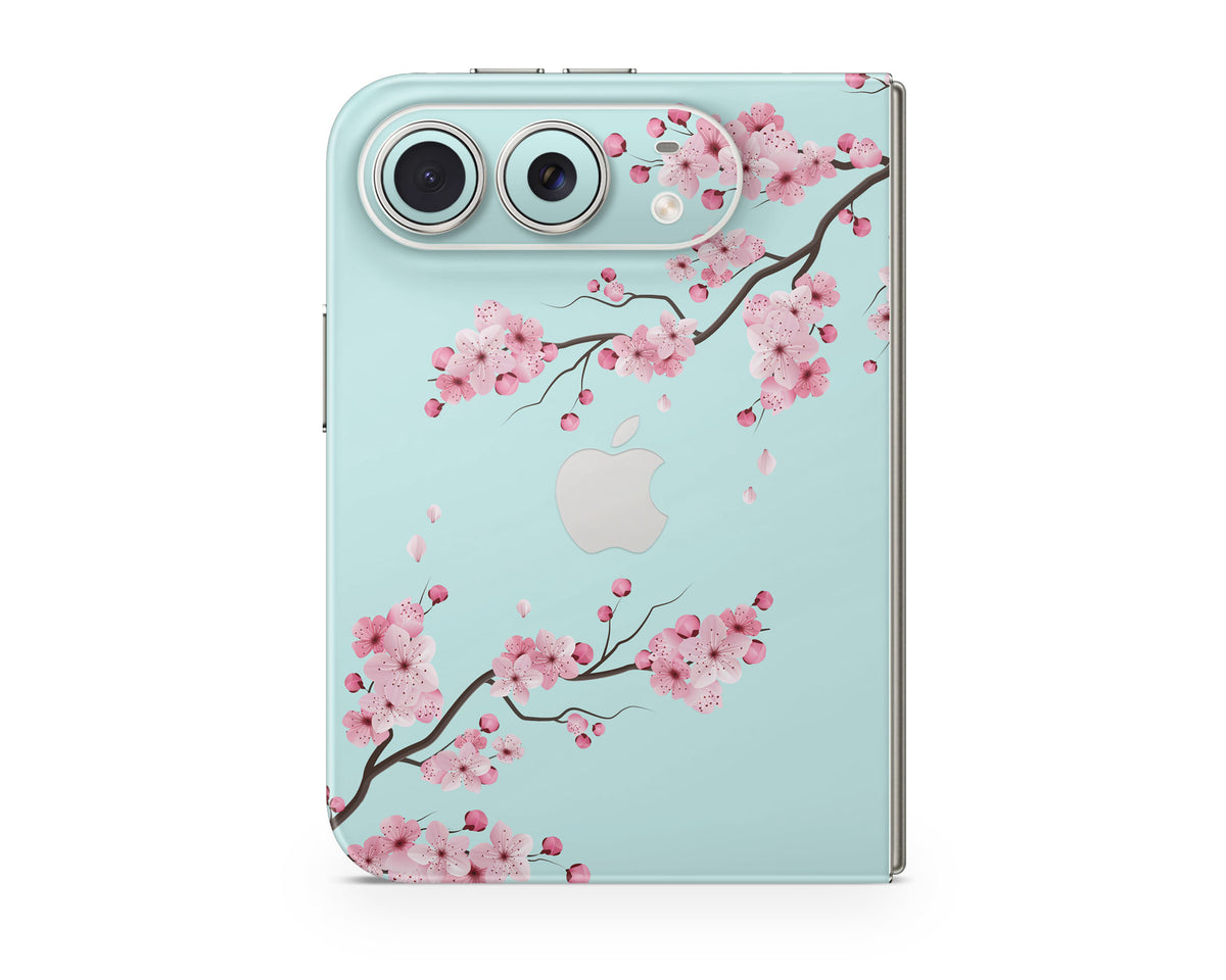 Lux Skins iPhone Teal Cherry Blossom iPhone Duo Skins - Art Floral Duo Skin