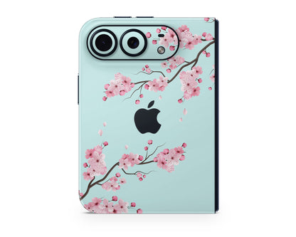 Lux Skins iPhone Teal Cherry Blossom iPhone Duo Skins - Art Floral Duo Skin