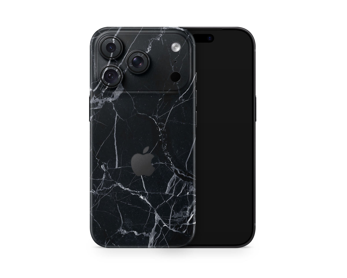 Lux Skins iPhone Black Marble iPhone 18 Pro Skins - Pattern Marble 18 Pro & Pro Max Skin