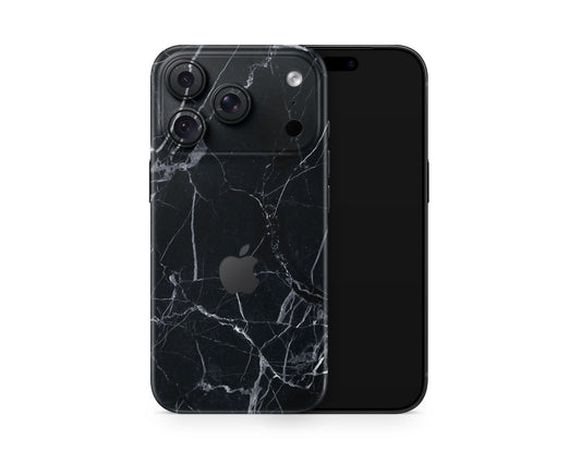 Lux Skins iPhone Black Marble iPhone 18 Pro Skins - Pattern Marble 18 Pro & Pro Max Skin