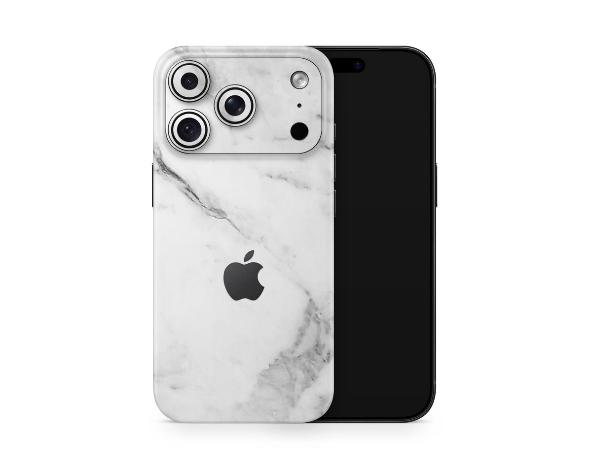 Lux Skins iPhone White Marble iPhone 18 Pro Skins - Pattern Marble 18 Pro & Pro Max Skin