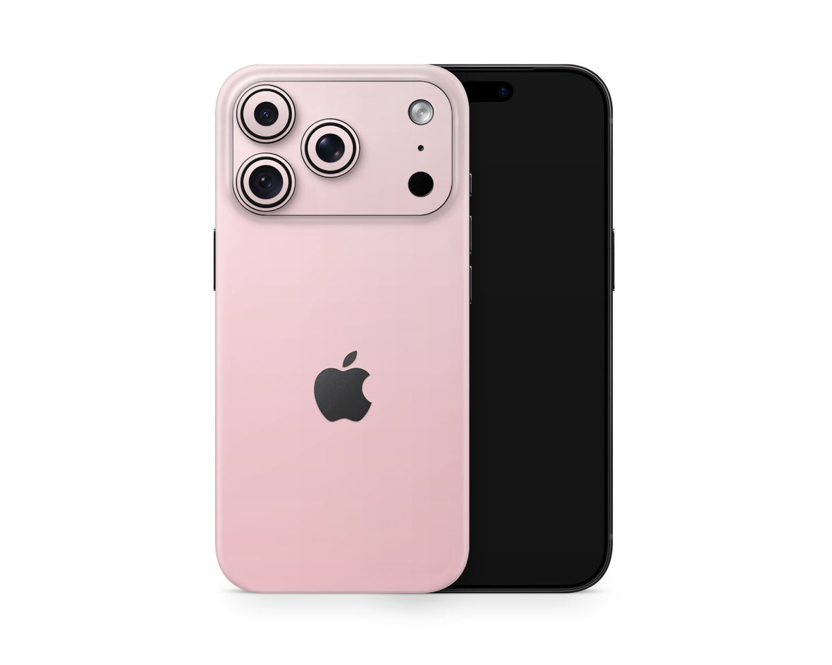 Lux Skins iPhone Pale Pink Gradient iPhone 18 Pro Skins - Solid Colours Gradient 18 Pro & Pro Max Skin