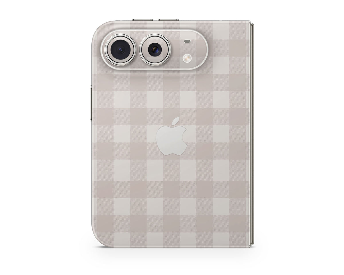 Lux Skins iPhone Beige Gingham iPhone Duo Skins - Pattern Artwork Duo Skin