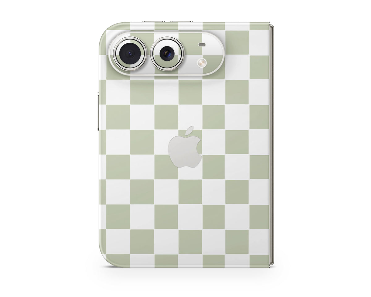 Lux Skins iPhone Matcha Checkered iPhone Duo Skins - Pattern Artwork Duo Skin