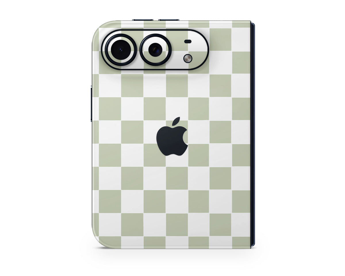 Lux Skins iPhone Matcha Checkered iPhone Duo Skins - Pattern Artwork Duo Skin