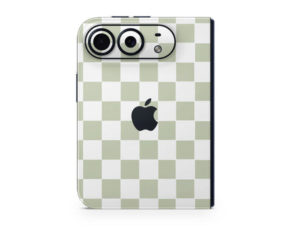 Lux Skins iPhone Matcha Checkered iPhone Duo Skins - Pattern Artwork Duo Skin