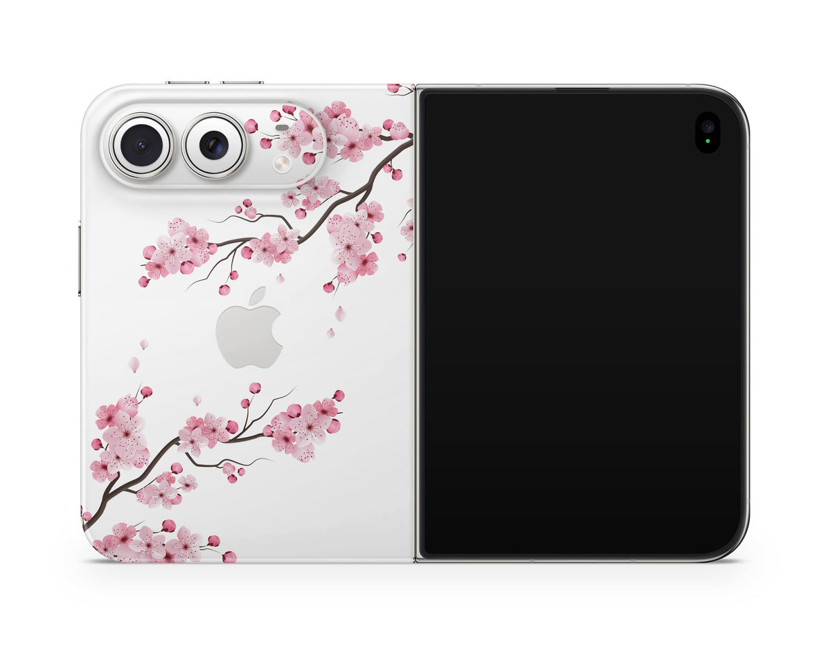 Lux Skins iPhone White Cherry Blossom iPhone Duo Skins - Art Floral Duo Skin